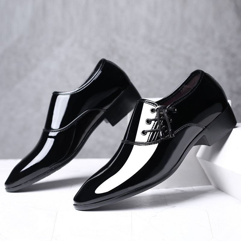 New Men's Shiny Business Formal Large Size Shoes