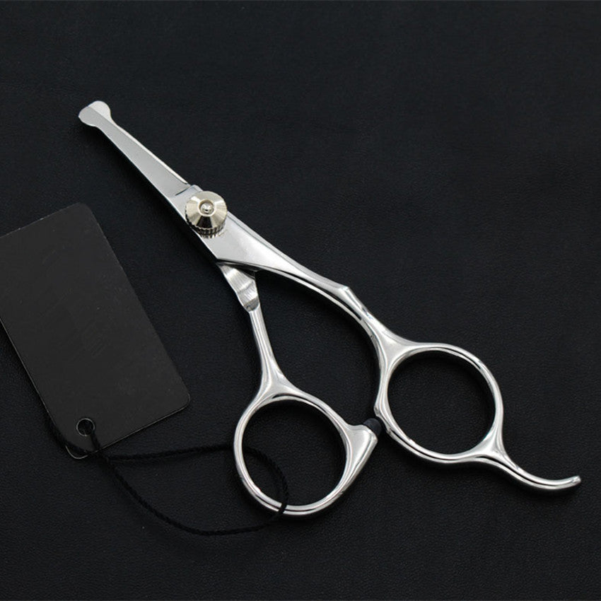 Round Head Pet Grooming Straight And Thinning Scissors