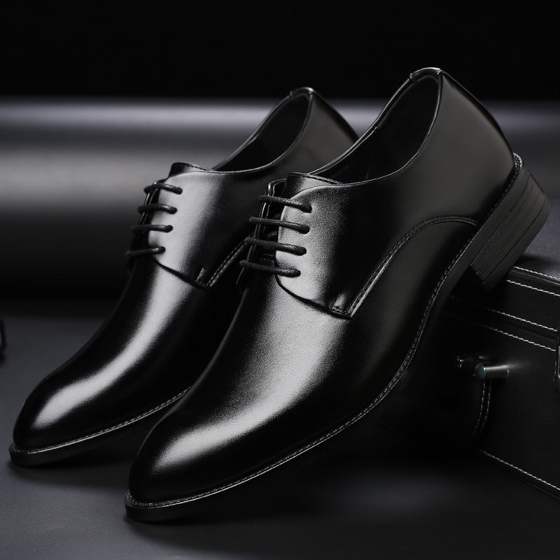 Men's Breathable Leather Shoes Formal Wear Business Shoes Pointed Toe