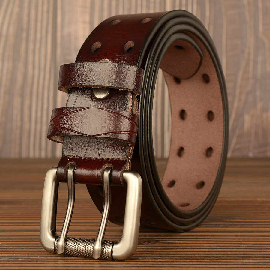 Men's Double Pin Buckle Casual Belt